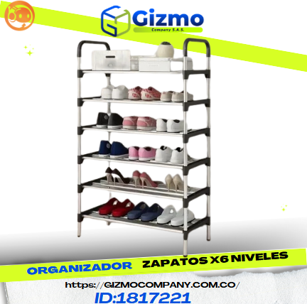 Organizador De Zapatos X6 Niveles